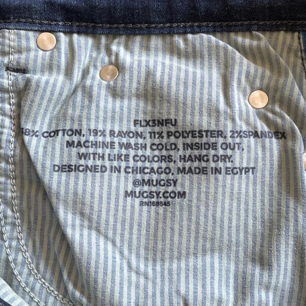 Mugsy Fultons Mens Dark Wash Slim Straight Stretch Jeans‎ 32x30 Indigo FLX3NFU